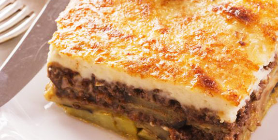 The famous Greek Mousaka